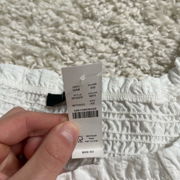 J. Crew Seersucker Babydoll Top Size XS - Picture 9 of 12